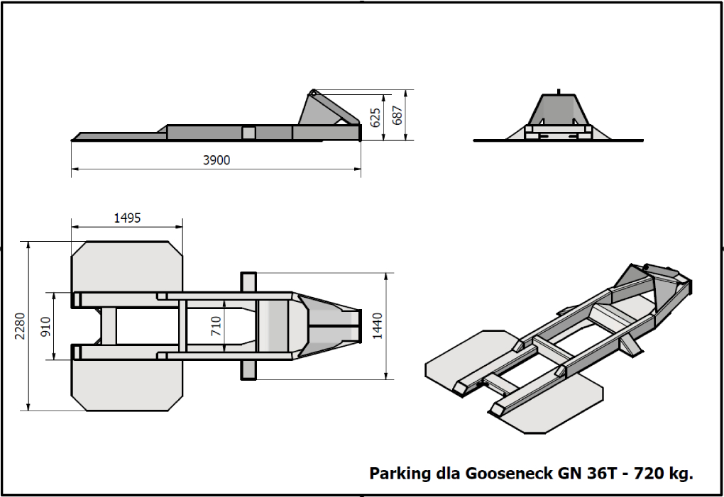 Parking dla Gooseneck GN 36T